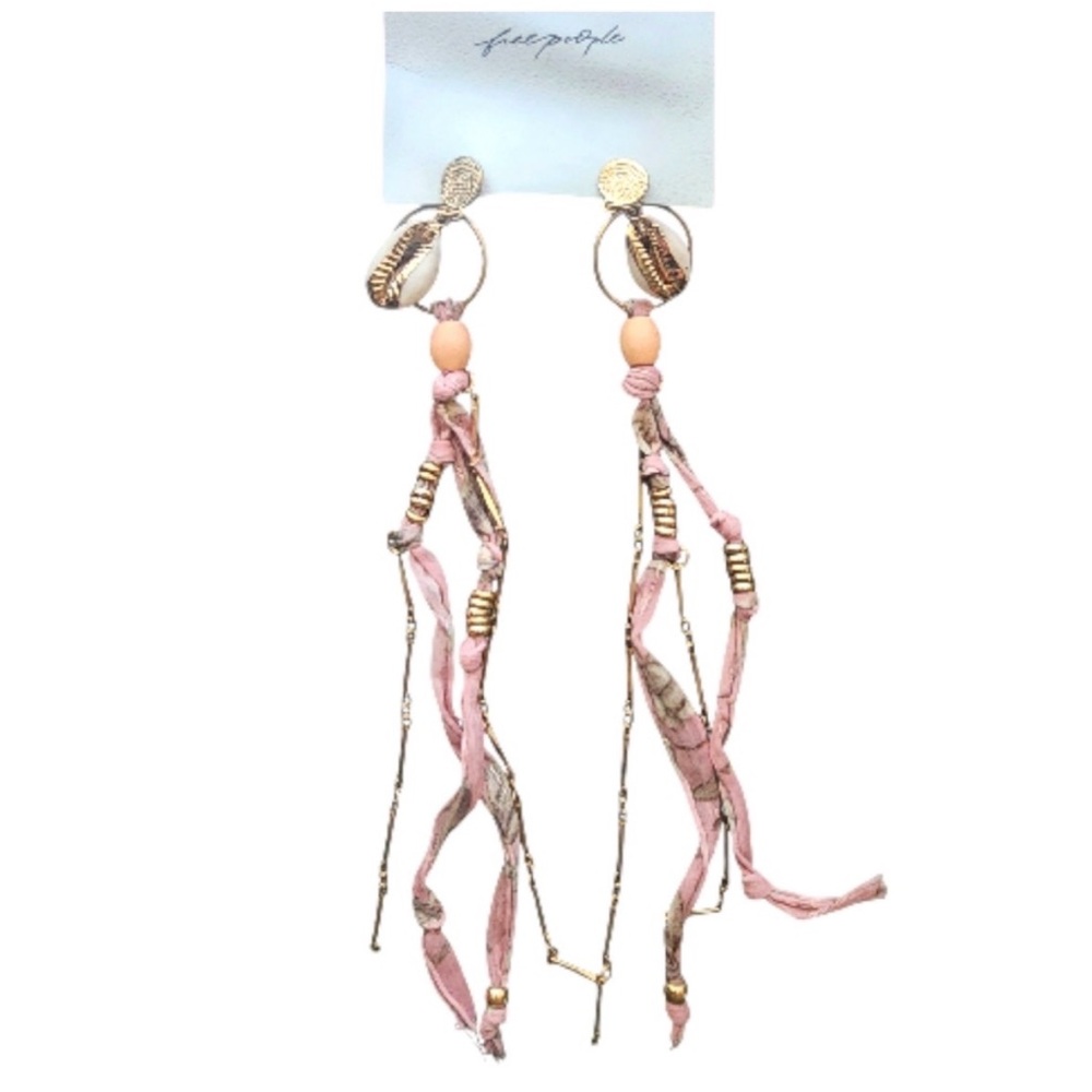Free People Blush Pink Boho Earrings